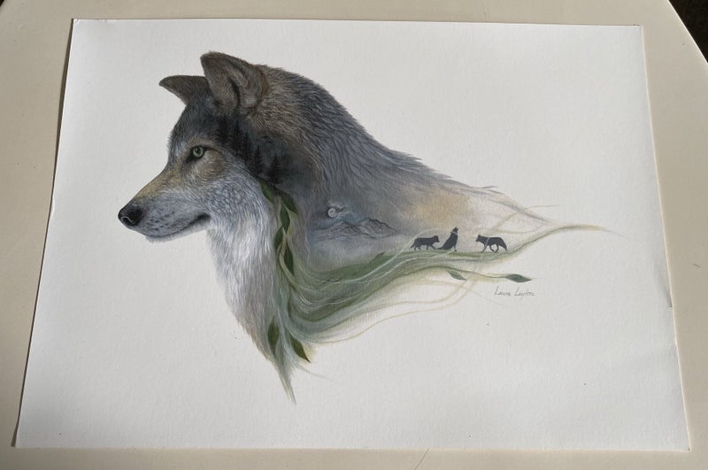 Print by West Auckland Artist Laura Layton Carousel 1