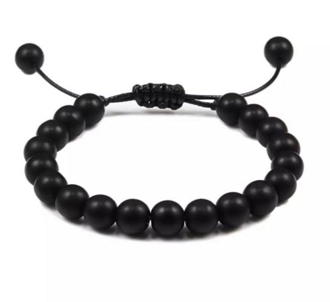 8mm Black Adjustable 16-21cm bracelet Carousel 1