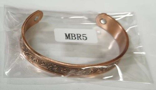Magnetic Copper Bracelet - Koru Swirl (1.3cm) Carousel 2