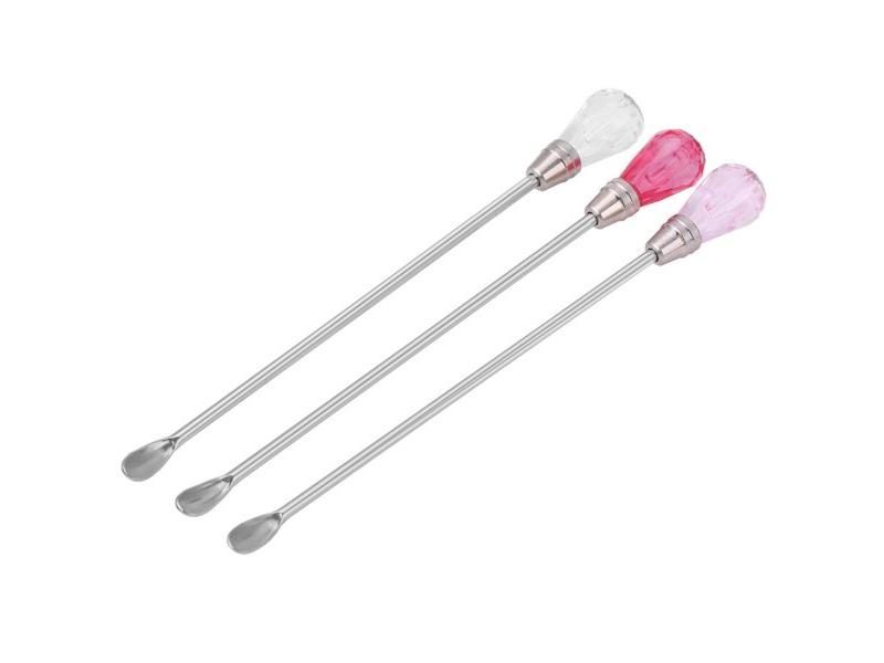 3pcs Stainless Steel Pigment Stirring Rod Spoon Microblading Tattoo Powder Ink Carousel 1