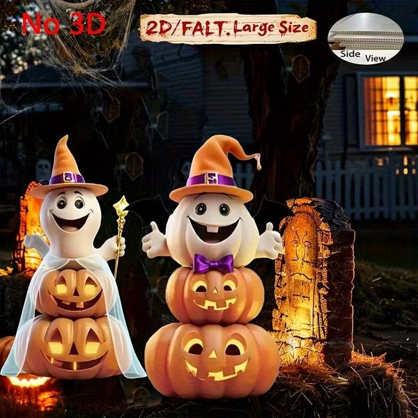 NNETM Halloween Garden Decorations with Poles (4pcs) Carousel 2