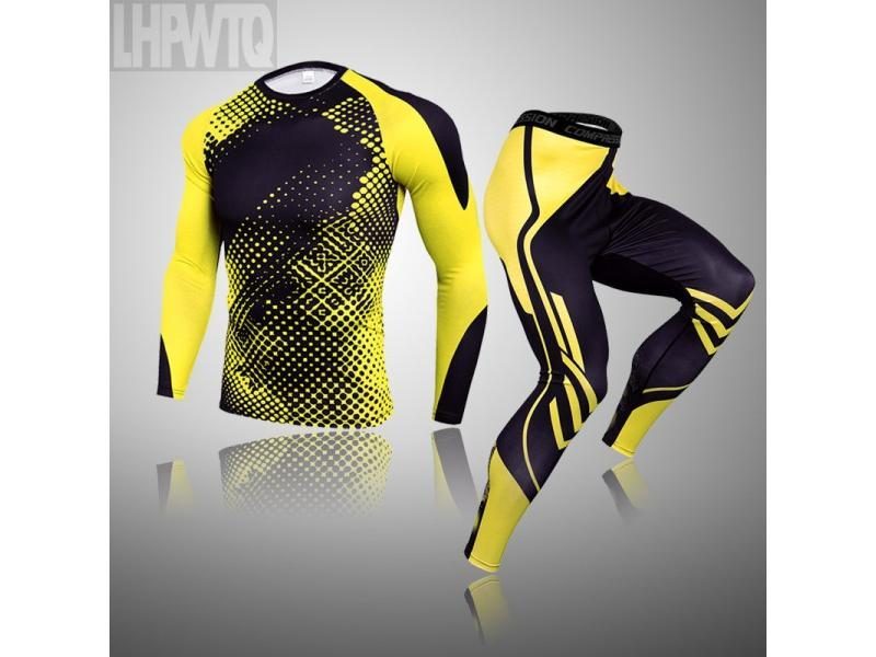 Winter Skiing Thermal Ski Underwear Sets Men Tracksuit Compression MMA Rashgard Carousel 1