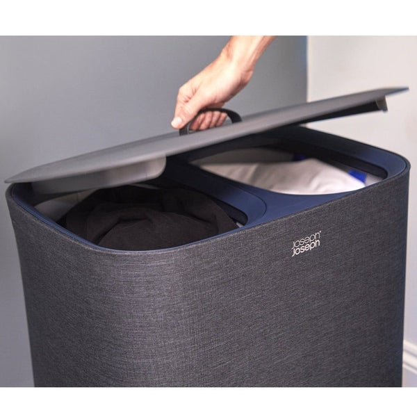 Joseph Joseph Tota 90L Laundry Separation Basket Carbon Black Carousel 2