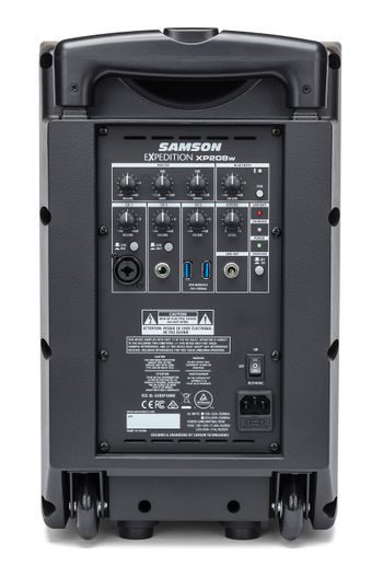2x Rechargeable portable 200w PA System /wireless mic Carousel 2