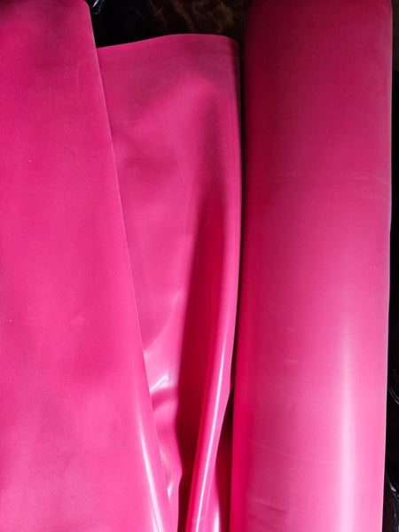 20% OFF 48 hour SALE ~ 3 METRES LATEX SHEETING RASPBERRY PINK (SECONDS ) 0.40mm Carousel 2