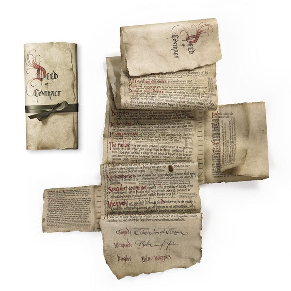 The Hobbit Bilbo Baggins Deed of Contract Carousel 2