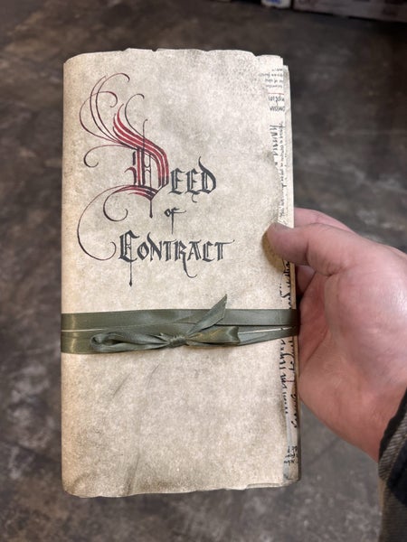 The Hobbit Bilbo Baggins Deed of Contract Carousel 1