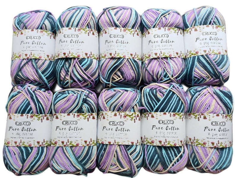 Crucci Pure Cotton 8ply 10 Pack ***$65 Reserve*** $RRP $79*** Carousel 1