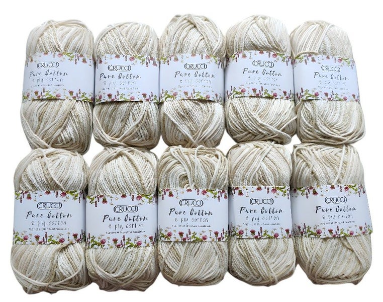 Crucci Pure Cotton 8ply 10 Pack ***$65 Reserve*** $RRP $79*** Carousel 1