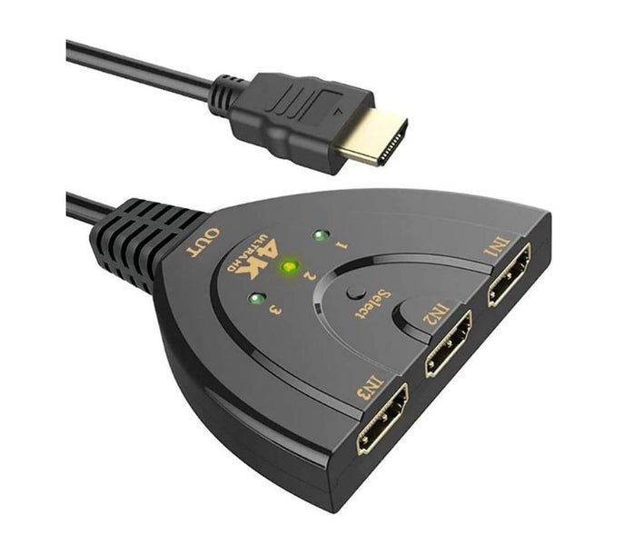 3 In 1 Out HDMI 2.0 Switch Splitter Adapter 4K Auto Selector Hub Carousel 1
