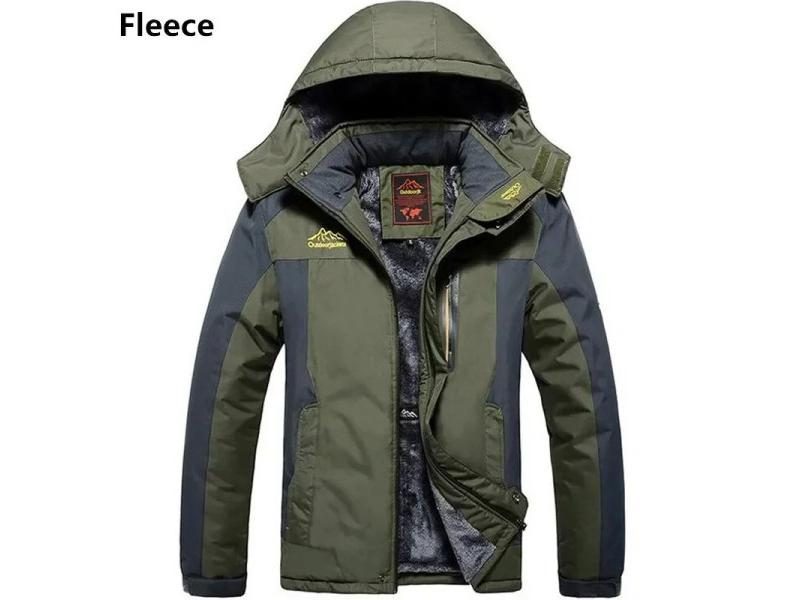 Winter Jacket Men Thick Warm Waterproof Hooded Parka Coat Windbreaker Military Carousel 1