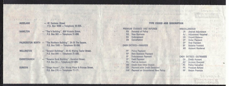 (m) General Accident Insurance Statement 1971 Carousel 2
