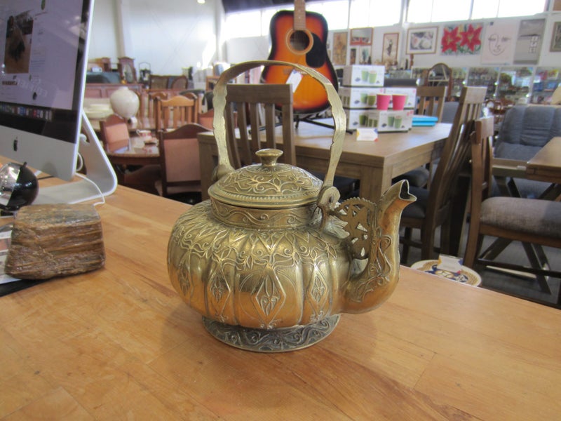 Ornamental Indian Brass Tea Pot Carousel 2