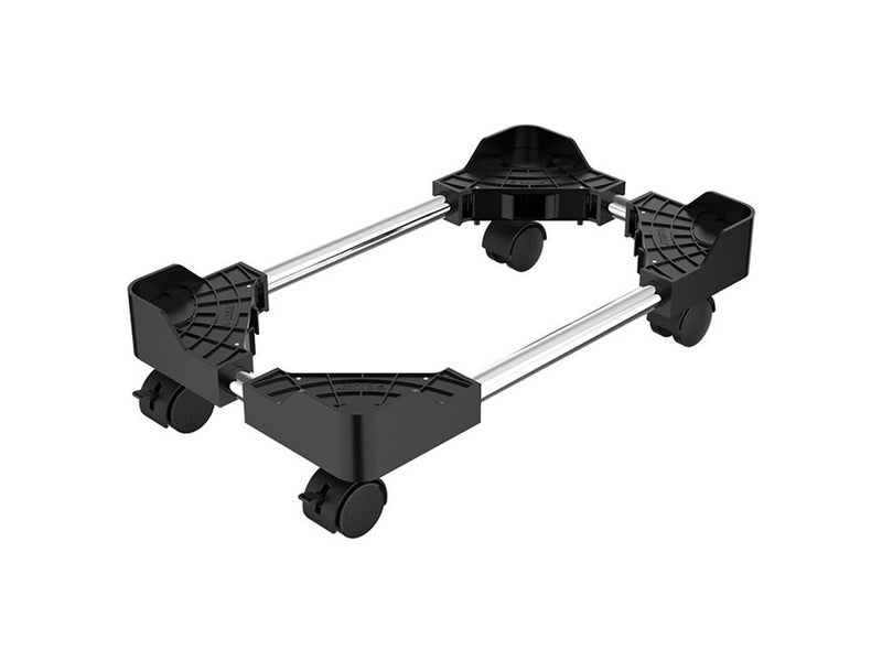 ORICO CPB4 Black Adjustable ABS Desktop Computer Tower Holder Cart with Wheels Carousel 1