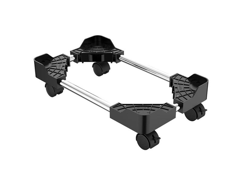 ORICO CPB4 Black Adjustable ABS Desktop Computer Tower Holder Cart with Wheels Carousel 2