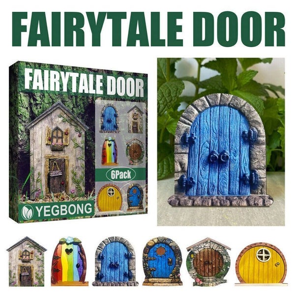 Miniature Elf Fairy Door Tree Garden Sculpture Carousel 11