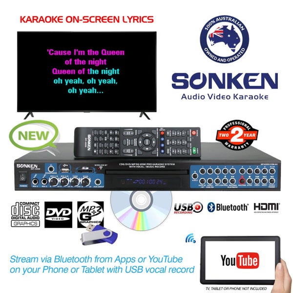 Sonken MP4000 Professional CD+G - DVD - MP3+G Karaoke Machine Carousel 2