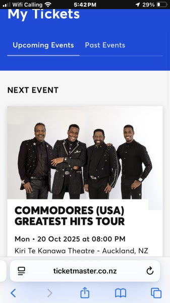 The Commodores - tickets for Auckland Concert 20 October 2025 Carousel 1