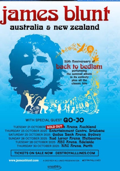 James Blunt Auckland x 1 Floor Carousel 1