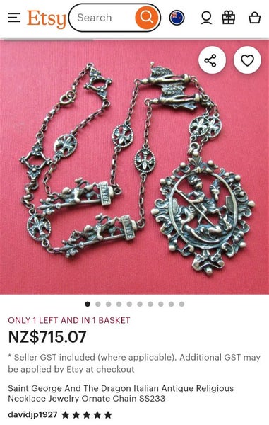 Antique Italian Fratello Peruzzi 800 Silver Chain Carousel 10