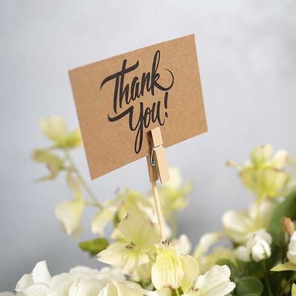 Wooden Peg Card Forks Pack 50 Natural (30cmH) Carousel 2