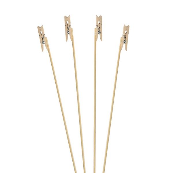 Wooden Peg Card Forks Large Size Pack 30 Natural Carousel 1