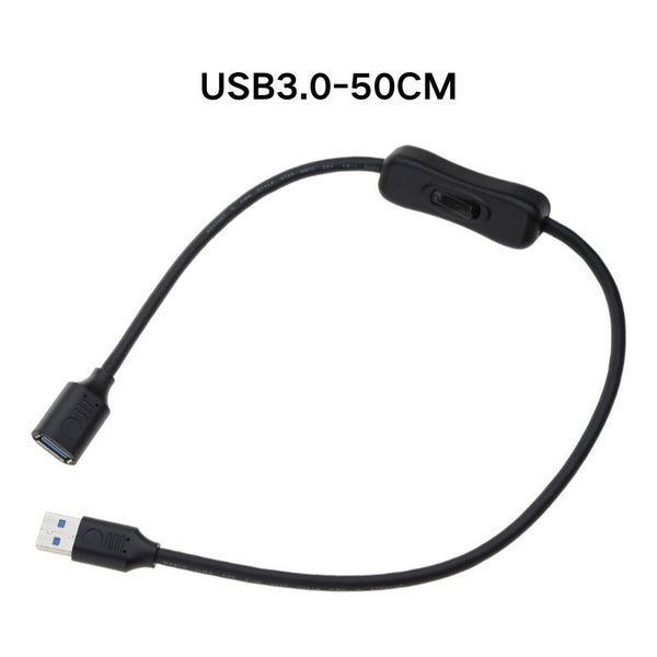 Data Sync USB 2.0/3.0 Extender Cord USB Extension Cable With ON OFF Switch For Carousel 1