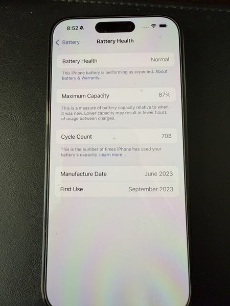 Phone 15 Pro (model A3102)64065500951425112