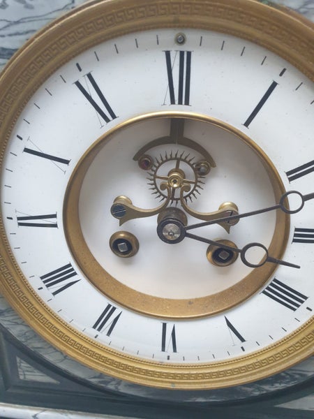 JOHN WALKER ? MARBLE SLATE TABLE CLOCK Carousel 2