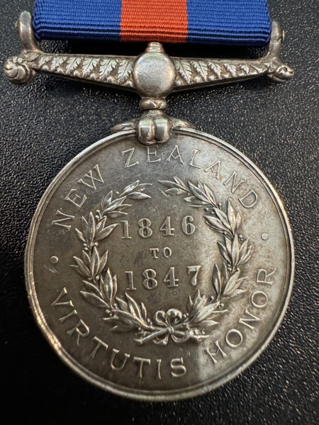 1846 to 1847 MAORI WAR MEDAL (PTE. JOHN HORSWILL R MARINS. - H - M.S- CALLIOPE) Carousel 2