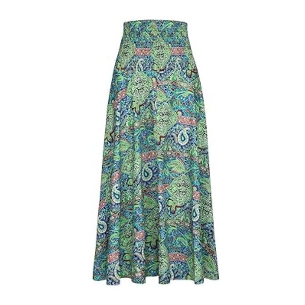High Waist Slim Printed Long Skirt Carousel 2