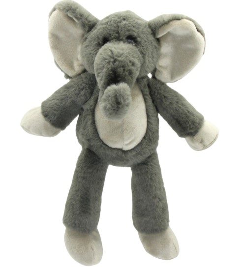 Soft Plush Toy - Eden Elephant. Long Legged Grey Elephant. Carousel 1
