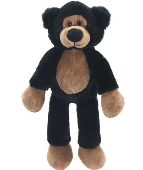 Soft Plush Toy - Rowan Bear. Long Legged Black Bear. Carousel 2