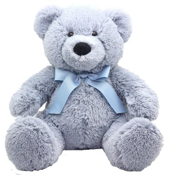 Soft Plush Toy - Sawyer Bear in Blue Carousel 1