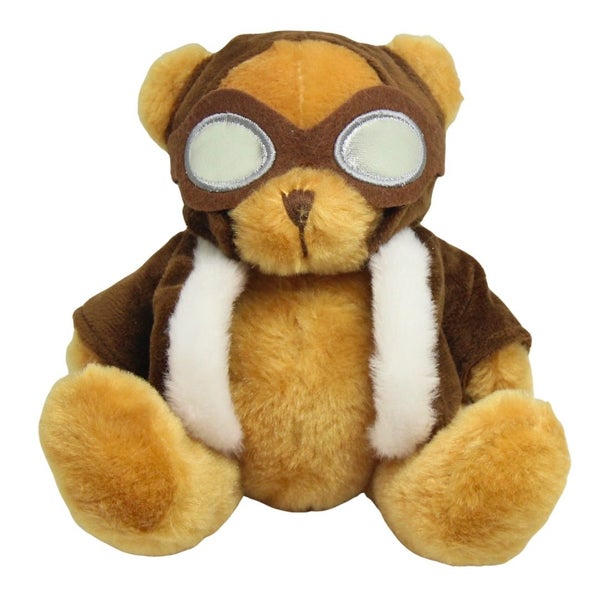 Soft Plush Toy - Pilot Bear with Jacket and Goggles Carousel 2