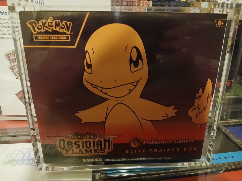 Obsidian flames pokemon center elite trainer box, with acrylic case Carousel 1