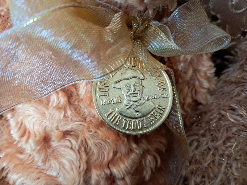 TY Beanie Bears x 2 -TEDDY 100yr Celebration Bear with Gold Medal & REVERE Bear Carousel 2
