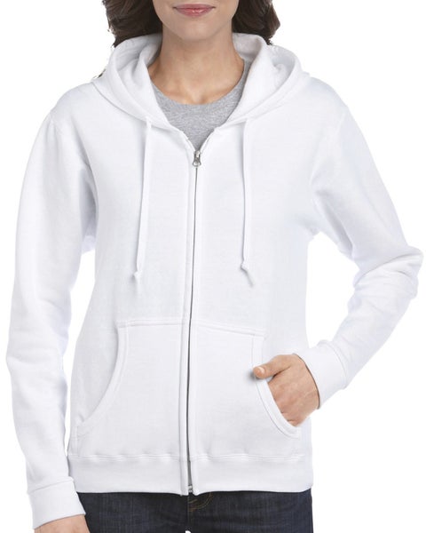 Gildan Heavy Blend Ladies' Full Zip Hooded Sweatshirt, Hooded, Plain Hooded Carousel 7