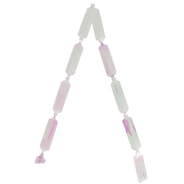 Ribbon Pull Bow Pom Pom Irridescent White 32mmx12.5cm Pk5. Carousel 3