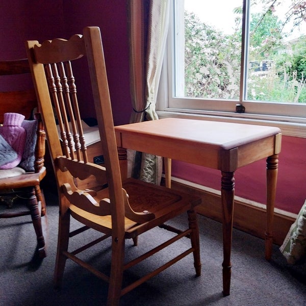 Child's Antique Kauri Chair & Rimu Desk Set - Unique, Fully Functional, Gorgeous Carousel 1