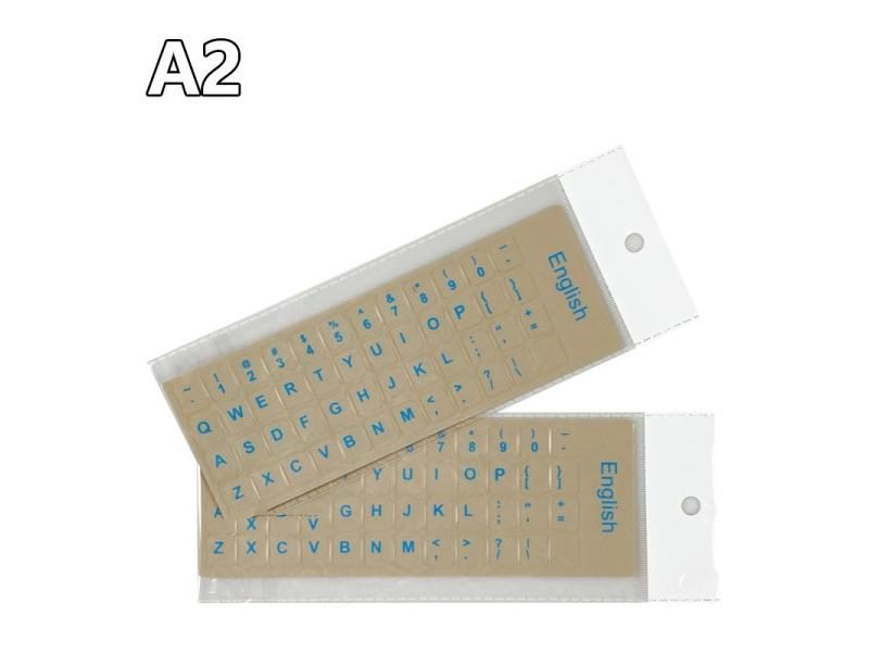 18x6.5cm Hebrew White Letters Keyboard Layout Stickers Button Letters Alphabet Carousel 1