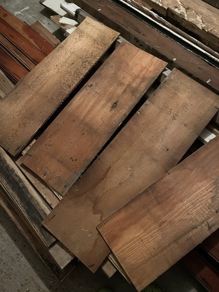 5 x Salvaged Kauri Panels / Inserts Carousel 2