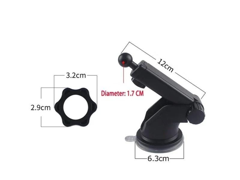 17mm Silicone Bracket Car Holder Car Telescopic Rotating Sucker Accessories Carousel 1