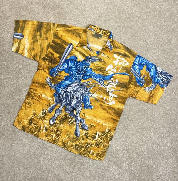 Vintage Y2K Anime Button Up Shirt size XL Carousel 1