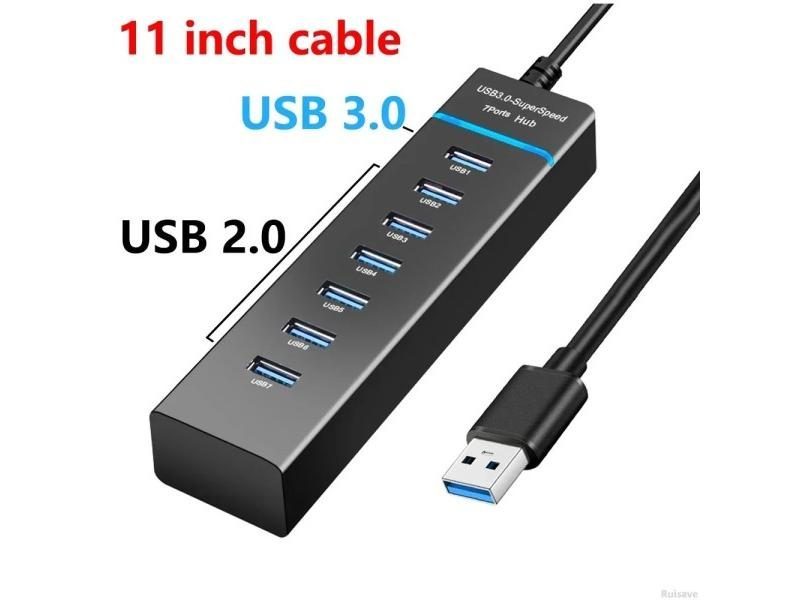 Ruisave Usb Hub 3 0 Extender High Speed 4 7 Port USB Splitter Multiport For Carousel 1