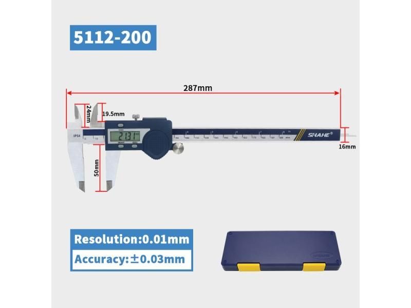 SHAHE IP54 Waterproof Digital Calipers Stainless Steel Electronic Vernier Carousel 1