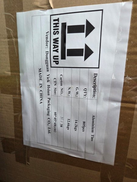 Aluminium tin for cosmetics x 805pcs Carousel 4