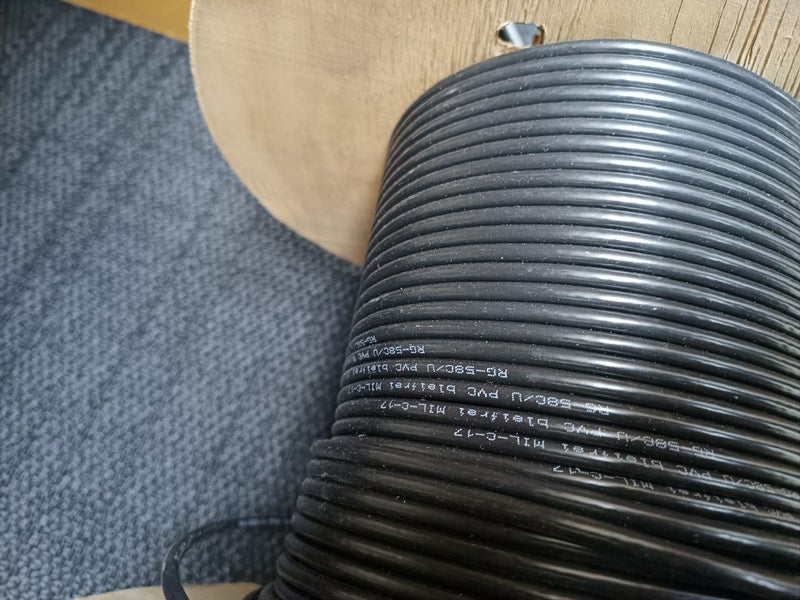 RF Coaxial Cable RG58 C/U 50 Ohm MIL-C-17F - $2 per Metre! Carousel 3