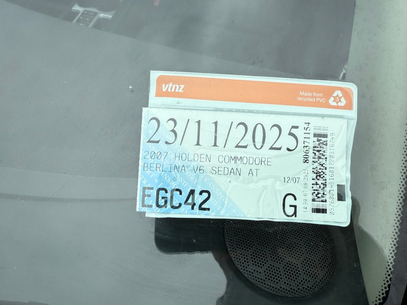 2007 Holden Commodore Berlina V664072027076866113