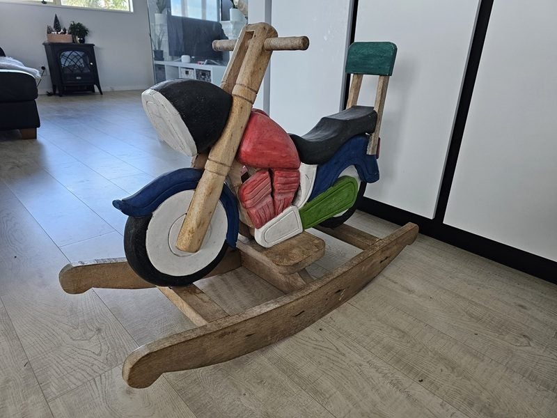 Solid Wood Motorbike Rocker/Rocking horse Carousel 2